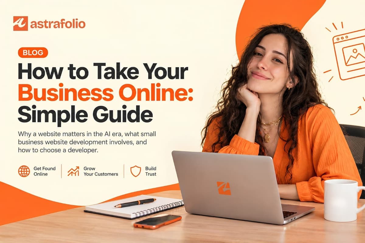 Cover for the article: How to Take Your Business Online: Simple Guide
