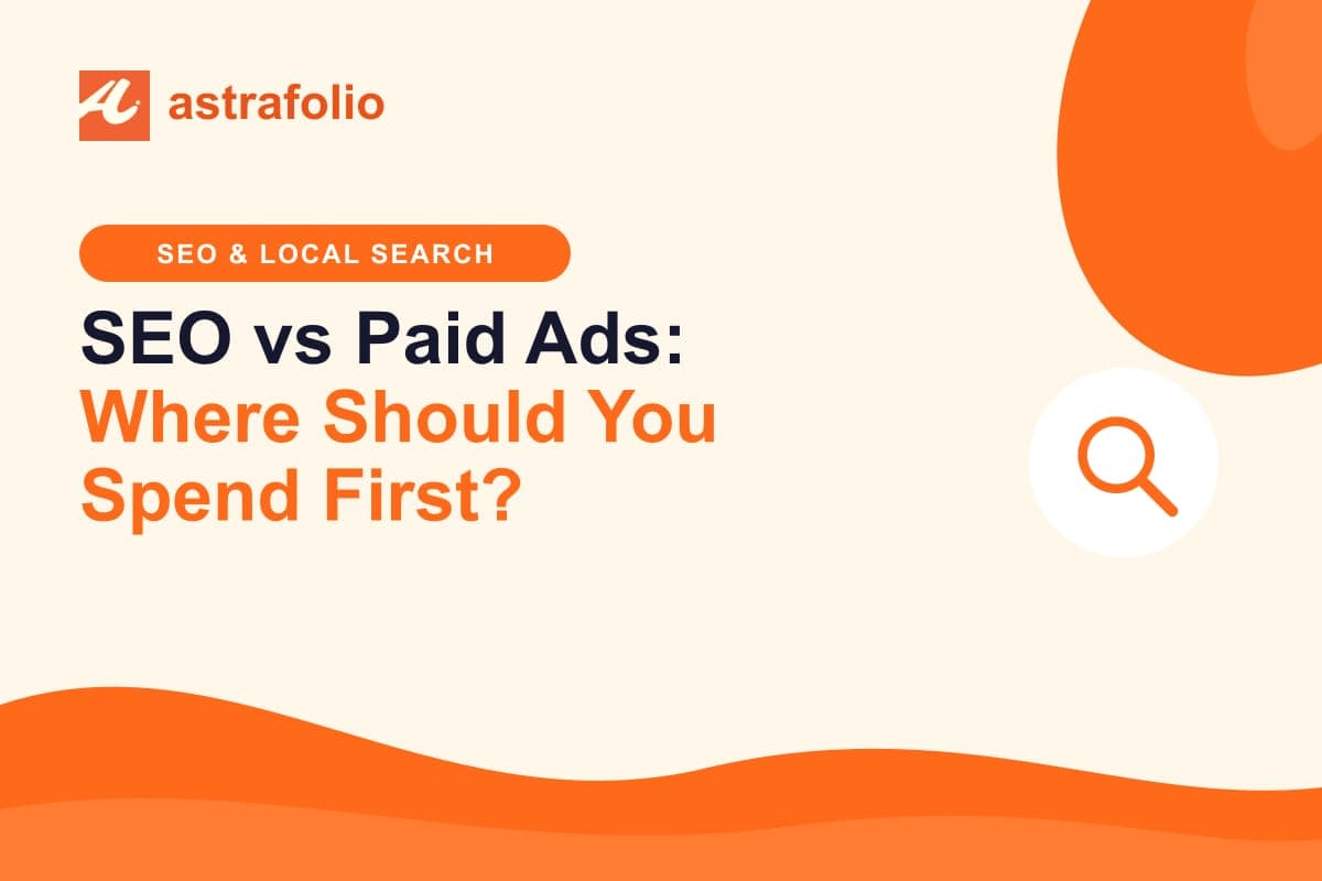 Cover for the article: SEO vs Paid Ads: Where Should You Spend First?